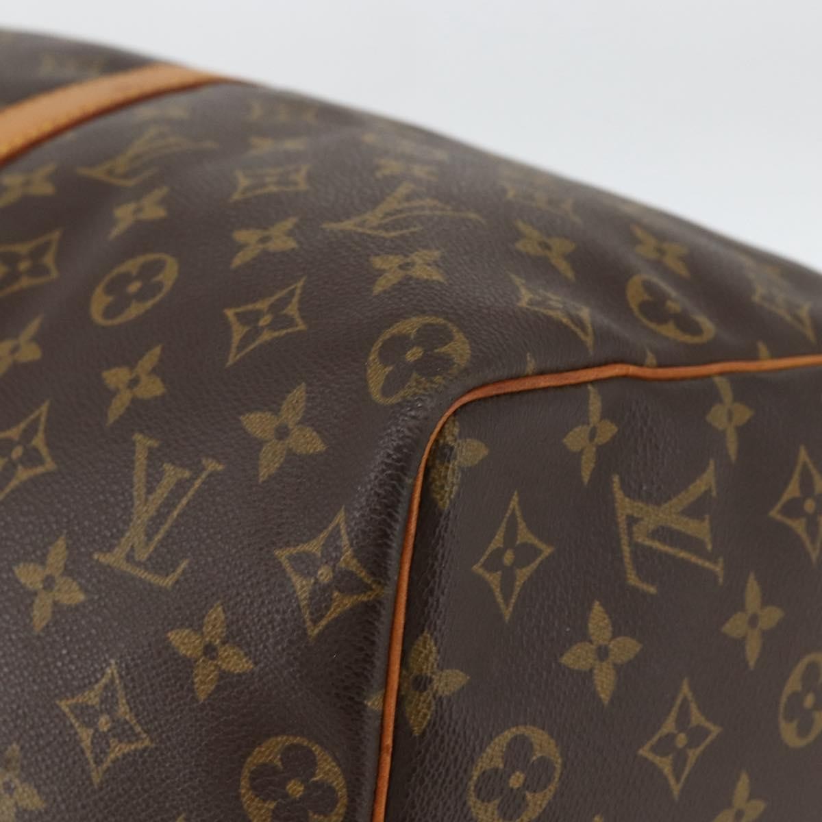 Louis Vuitton Keepall Bag Monogram Canvas Brown Canvas Travel Bag