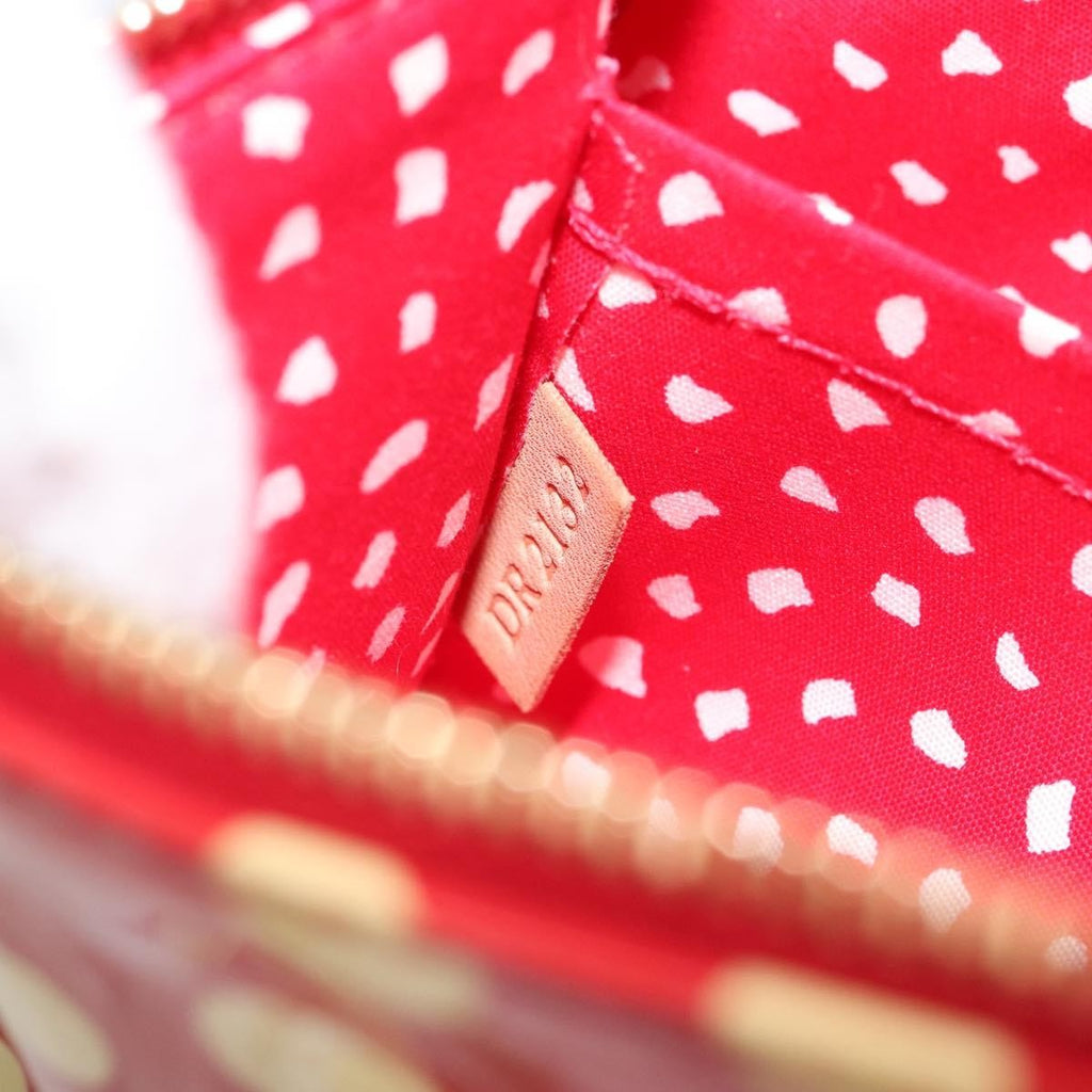 Louis Vuitton Pochette Accessoires Yayoi Kusama Painted Dots Monogram Vernis Red Patent_Leather Clutche & Pouche Bag
