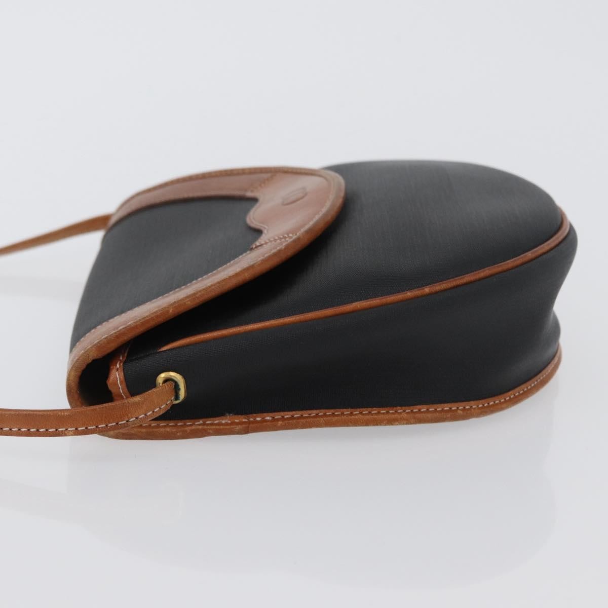 Christian Dior Vintage Shoulder Bag Canvas Black Canvas Shoulder Bag Bag (Pre-Owned)