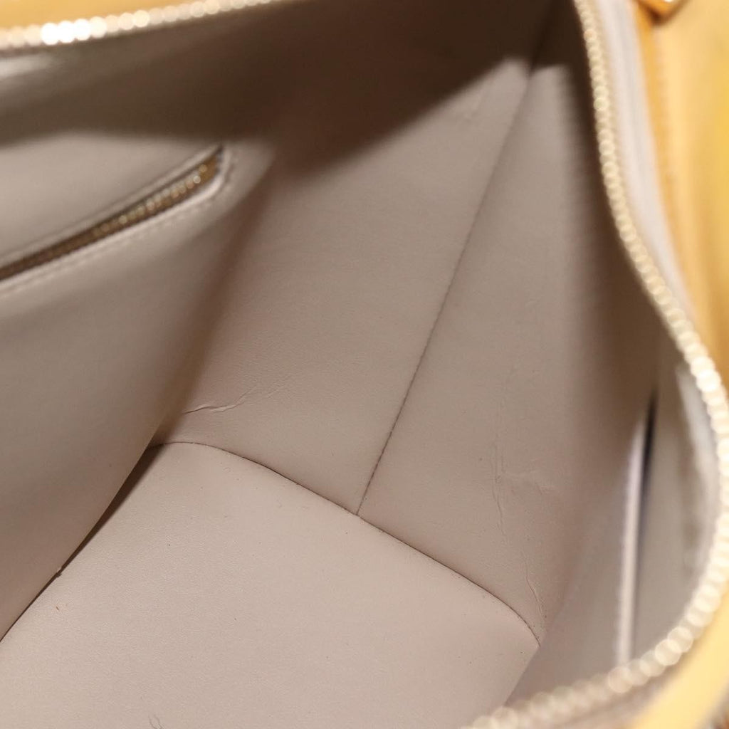 Louis Vuitton Houston Handbag Monogram Vernis Beige Patent_Leather Handbag