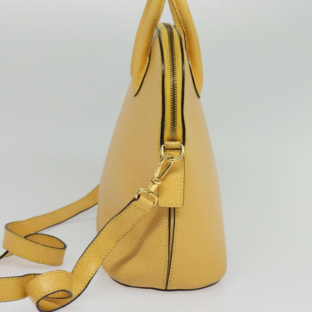 Celine Handbag Leather Yellow Leather Handbag