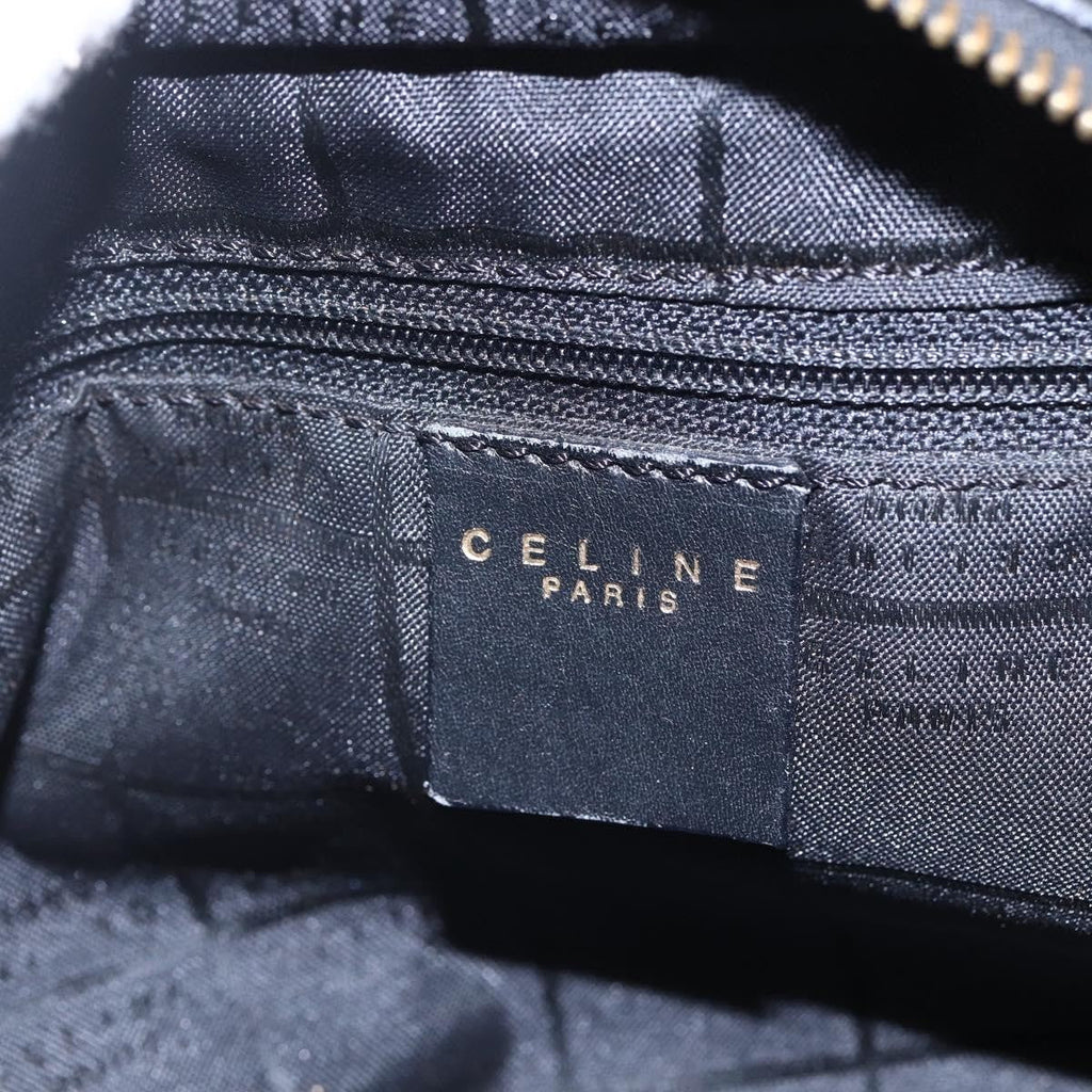Celine Handbag Leather Black Leather Handbag