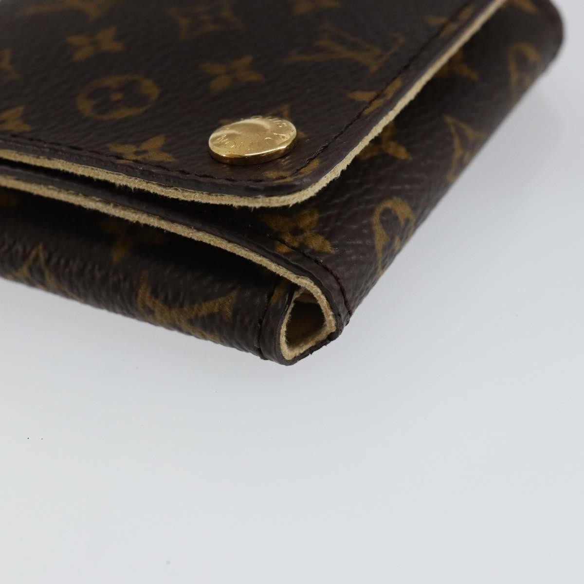 Louis Vuitton Case Jewelry Box Canvas Brown Canvas Wallets Accessory