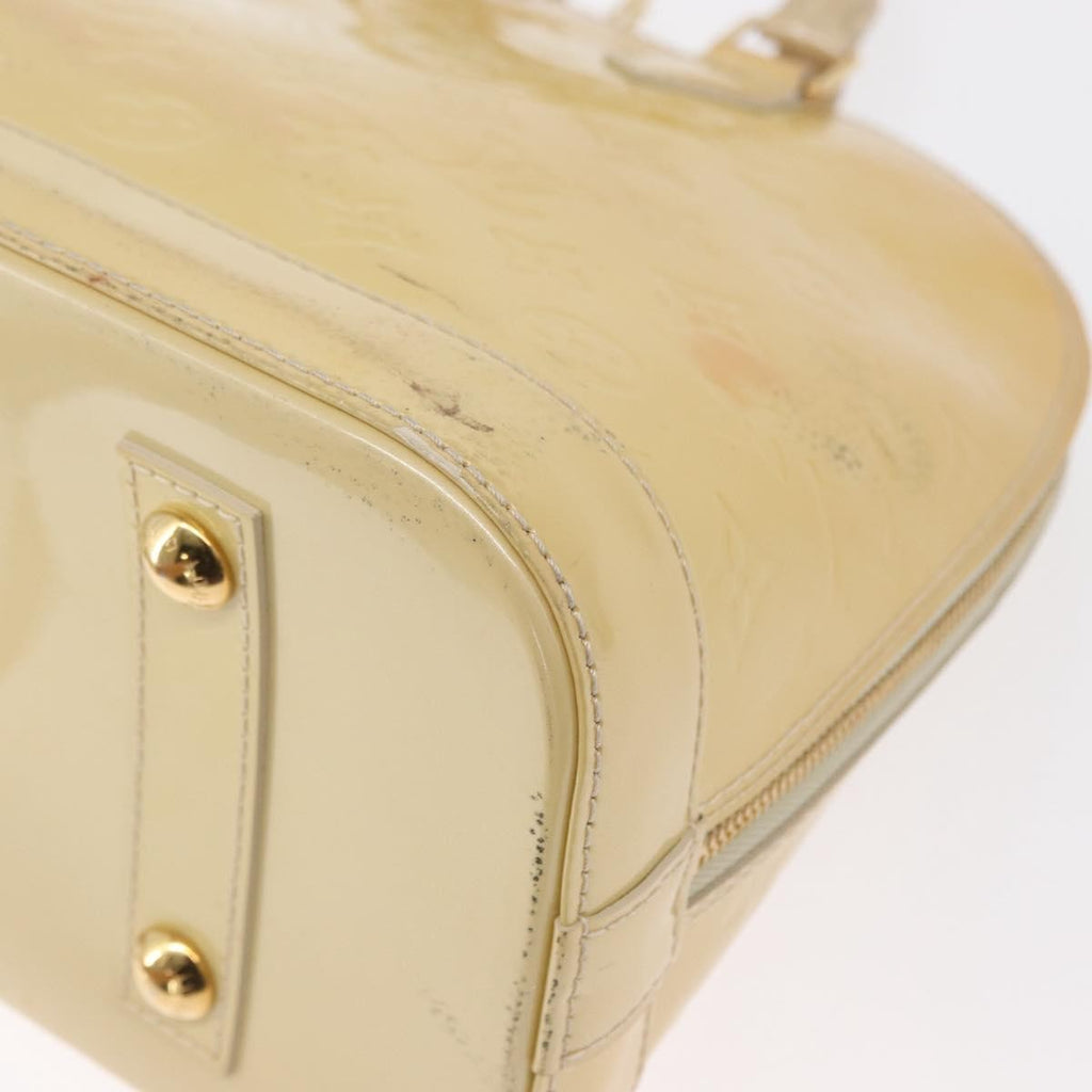 Louis Vuitton Alma Handbag Monogram Vernis Beige Patent_Leather Handbag