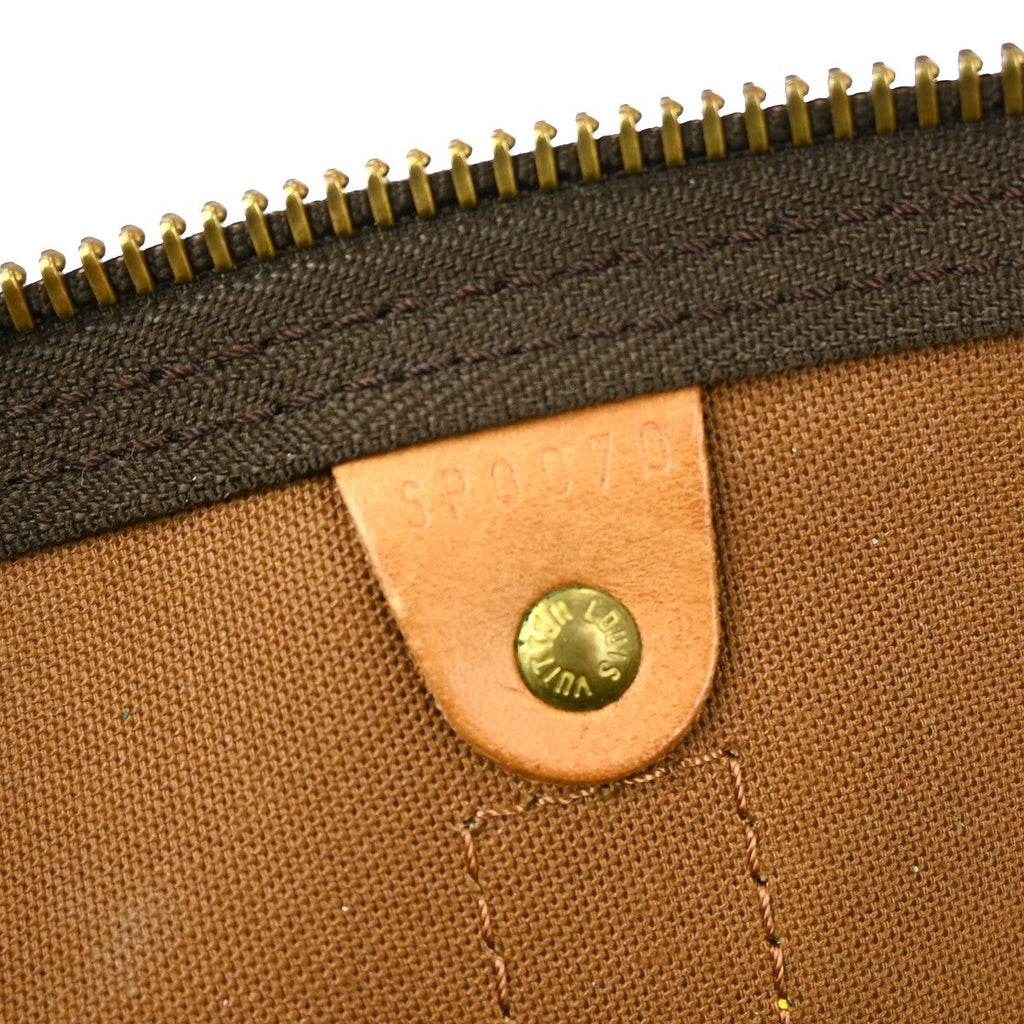 Louis Vuitton Keepall Bag Monogram Canvas Brown Canvas Travel Bag