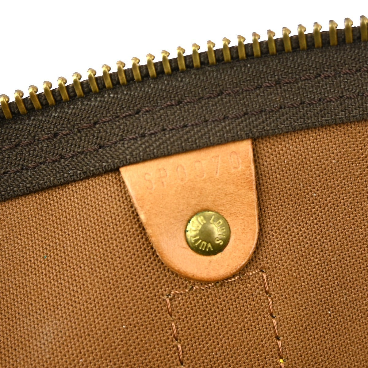 Louis Vuitton Keepall Bag Monogram Canvas Brown Canvas Travel Bag
