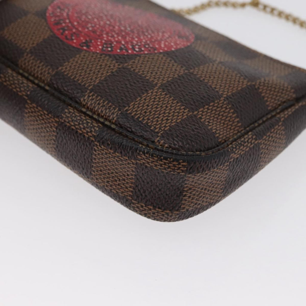 Louis Vuitton Pochette Accessoires Limited Edition Damier Brown Canvas Clutche & Pouche Bag