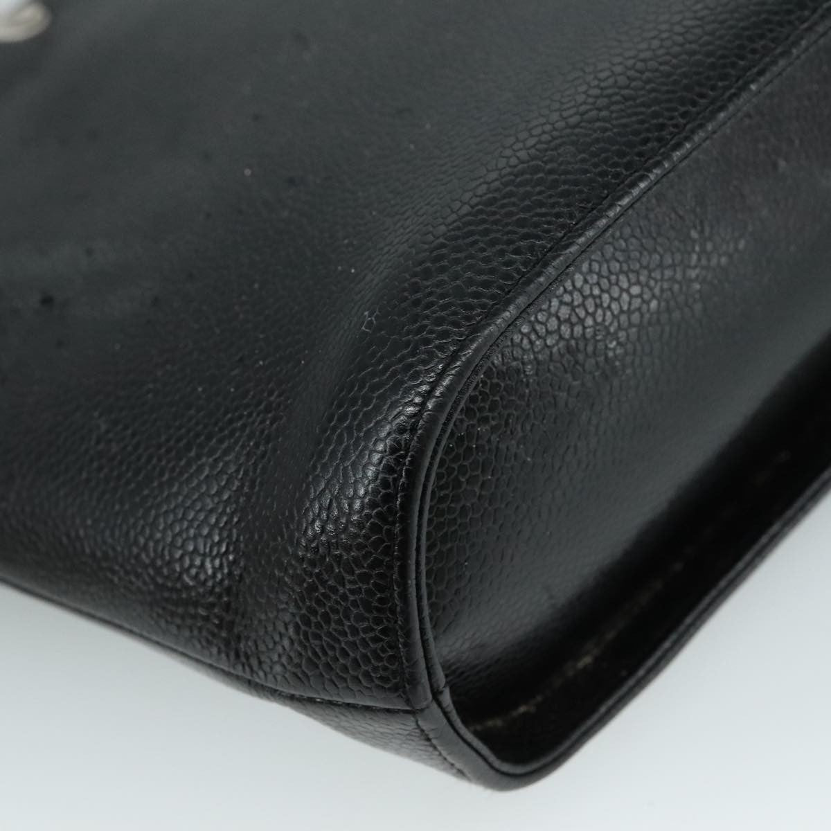 Chanel Vintage Tote Leather Black Leather Tote Bag Bag