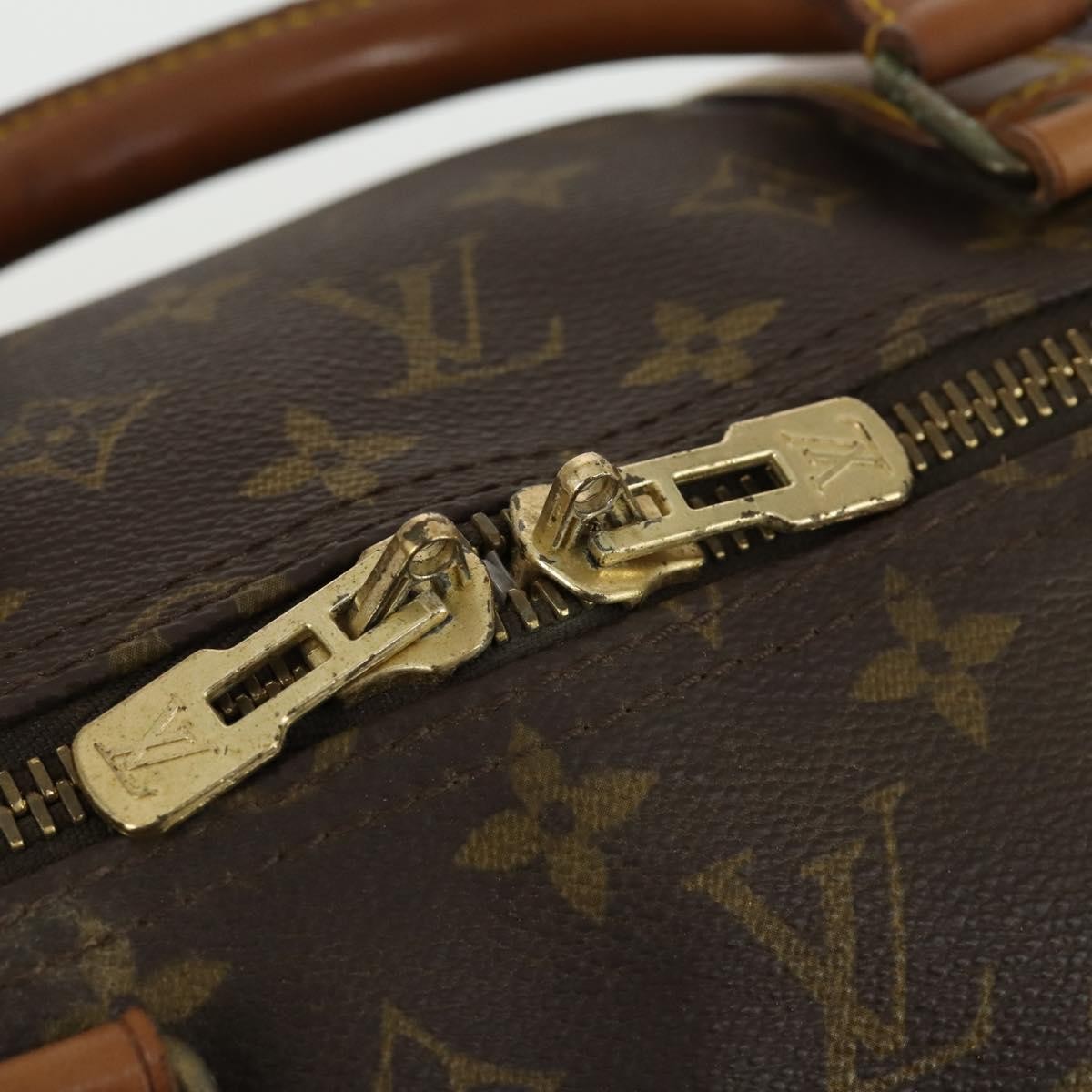 Louis Vuitton Keepall Bag Monogram Canvas Brown Canvas Travel Bag