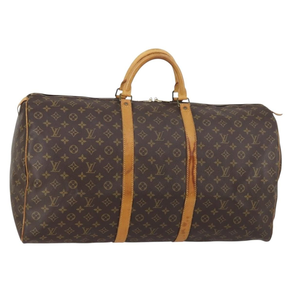 Louis Vuitton Keepall Bag Monogram Canvas Brown Canvas Travel Bag