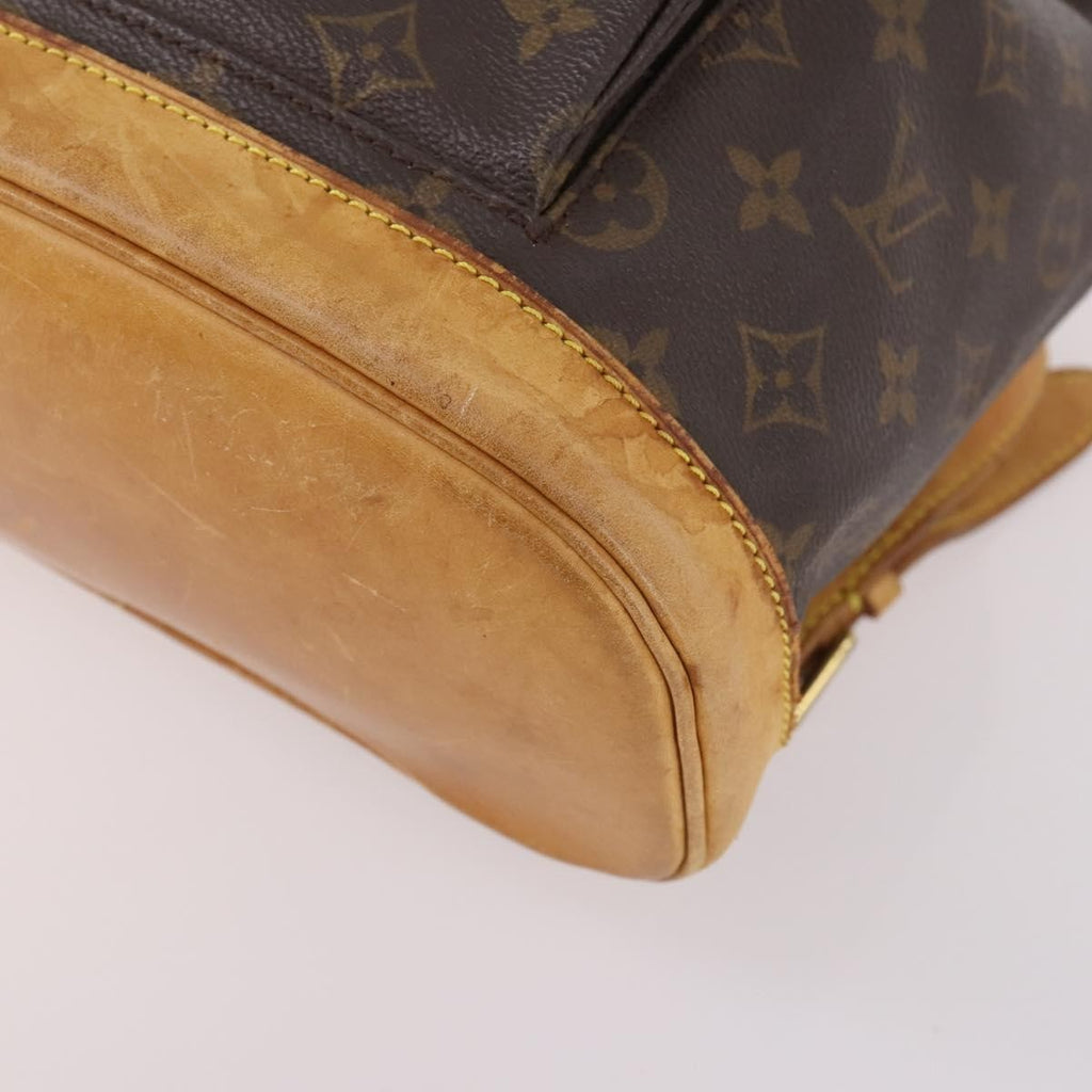 Louis Vuitton Vintage Montsouris Backpack Monogram Canvas Brown Canvas Backpack Bag