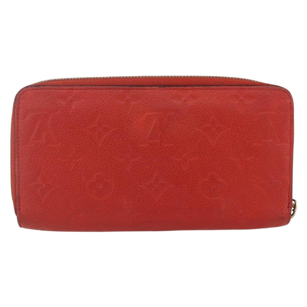 Louis Vuitton Portefeuille Zippy Monogramme Empreinte Monogramme Empreinte Red Leather Wallets Accessory
