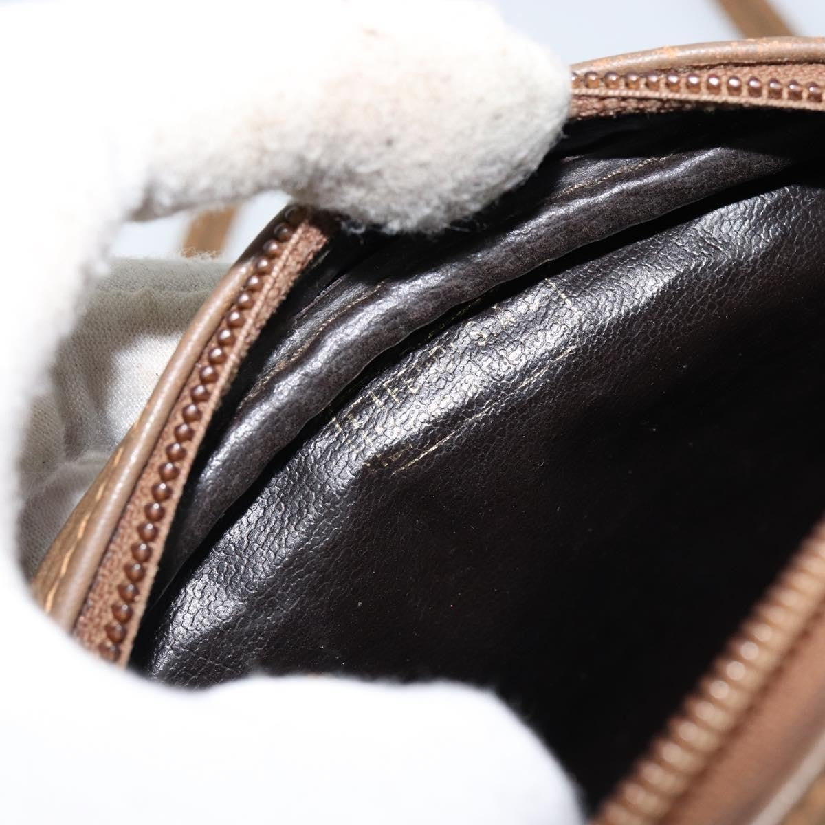 Fendi Zucchino Canvas Beige Canvas Shoulder Bag Bag