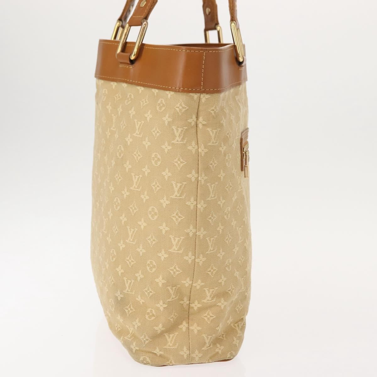 Louis Vuitton Lucille Handbag Mini Lin Beige Canvas Tote Bag
