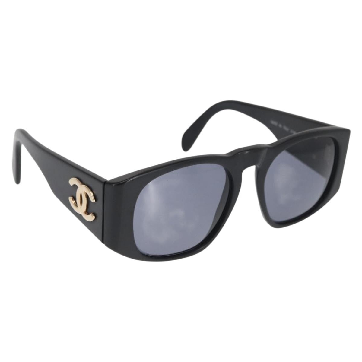 Chanel Logo Cc Sunglasses Plastic Black Plastic Sunglasse Accessory
