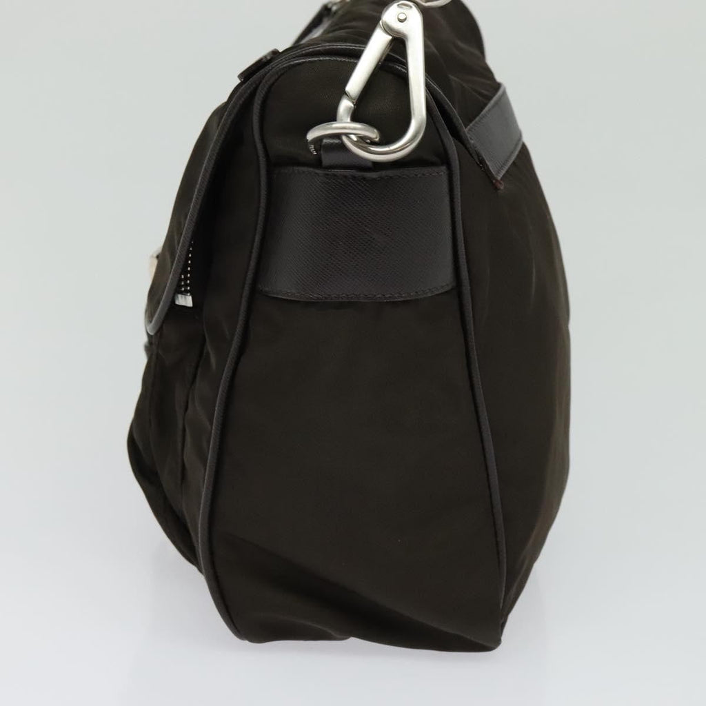 Prada Vintage Flap Shoulder Bag Nylon Khaki Nylon Shoulder Bag Bag