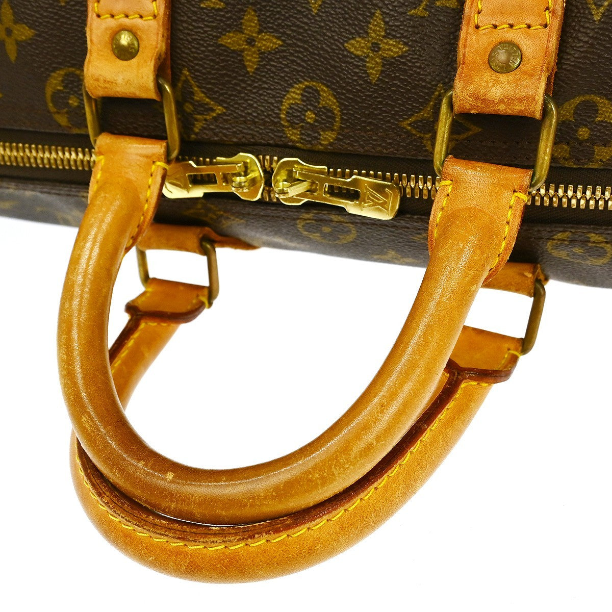 Louis Vuitton Keepall Bag Monogram Canvas Brown Canvas Travel Bag
