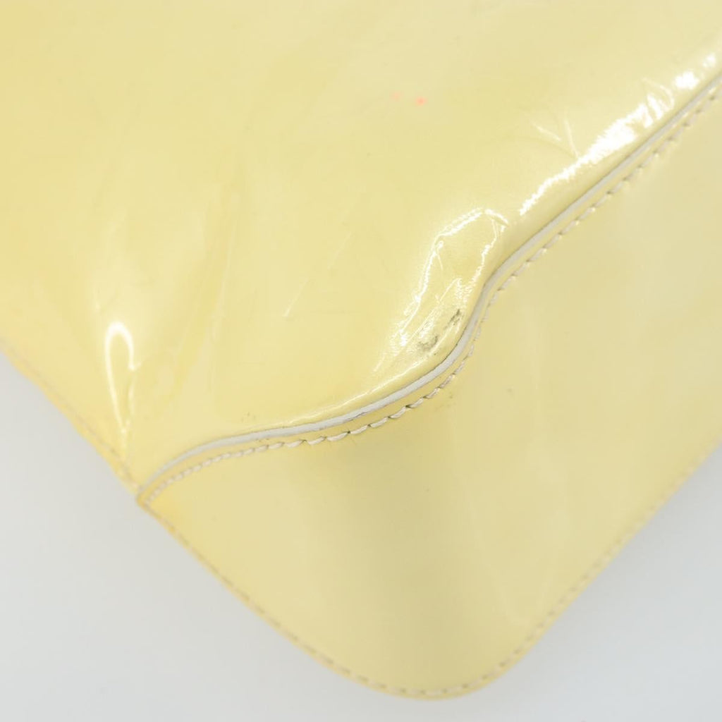 Louis Vuitton Brentwood Handbag Monogram Vernis Yellow Patent_Leather Tote Bag