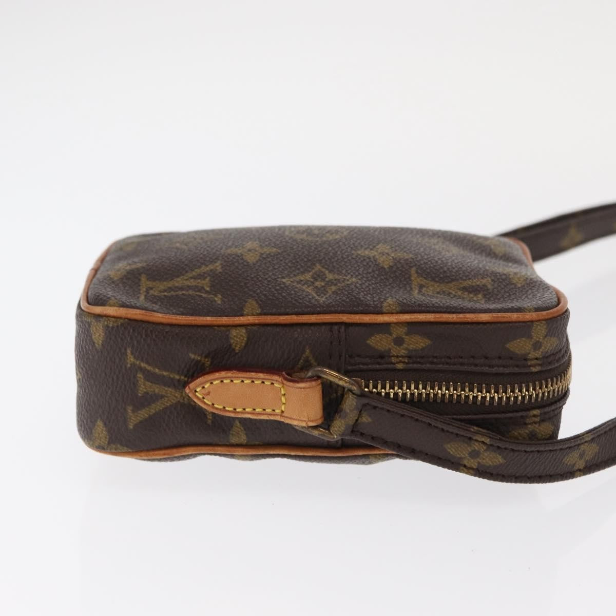 Louis Vuitton Danube Handbag Monogram Canvas Brown Canvas Shoulder Bag