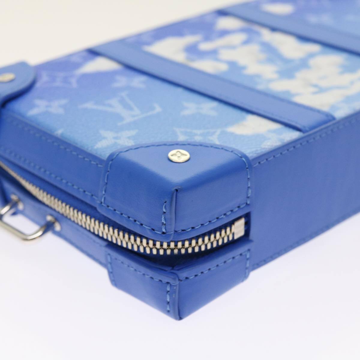 Louis Vuitton Soft Trunk Wallet Limited Edition Monogram Clouds Blue Canvas Bag
