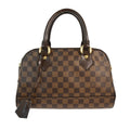 Louis Vuitton Duomo Boston Bag Damier Brown Canvas Handbag