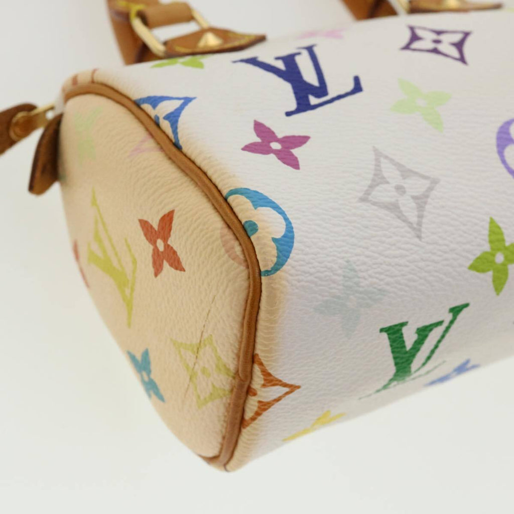 Louis Vuitton Speedy Mini Hl Handbag Monogram Multicolor White Canvas Bag