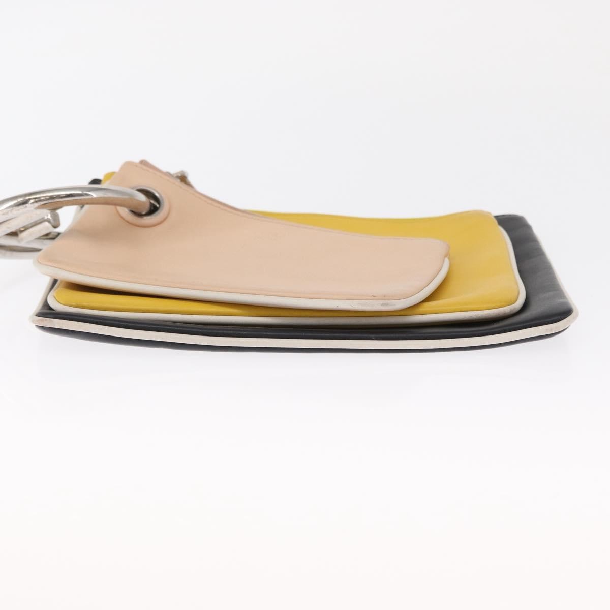 Fendi Triplette Pouch Set Calfskin Multicolour Leather Clutche & Pouche Bag