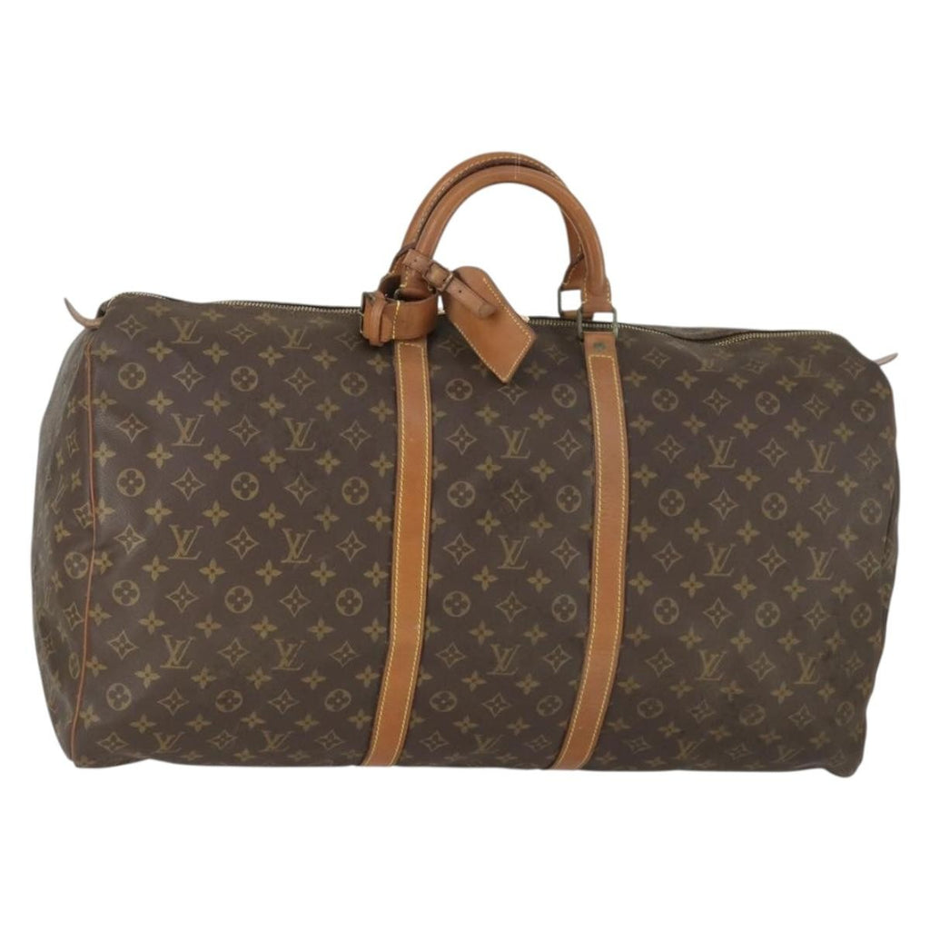 Louis Vuitton Keepall Bag Monogram Canvas Brown Canvas Travel Bag