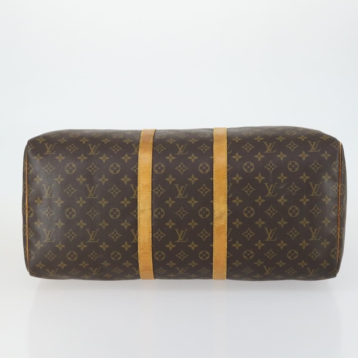 Louis Vuitton Keepall Bag Monogram Canvas Brown Canvas Travel Bag