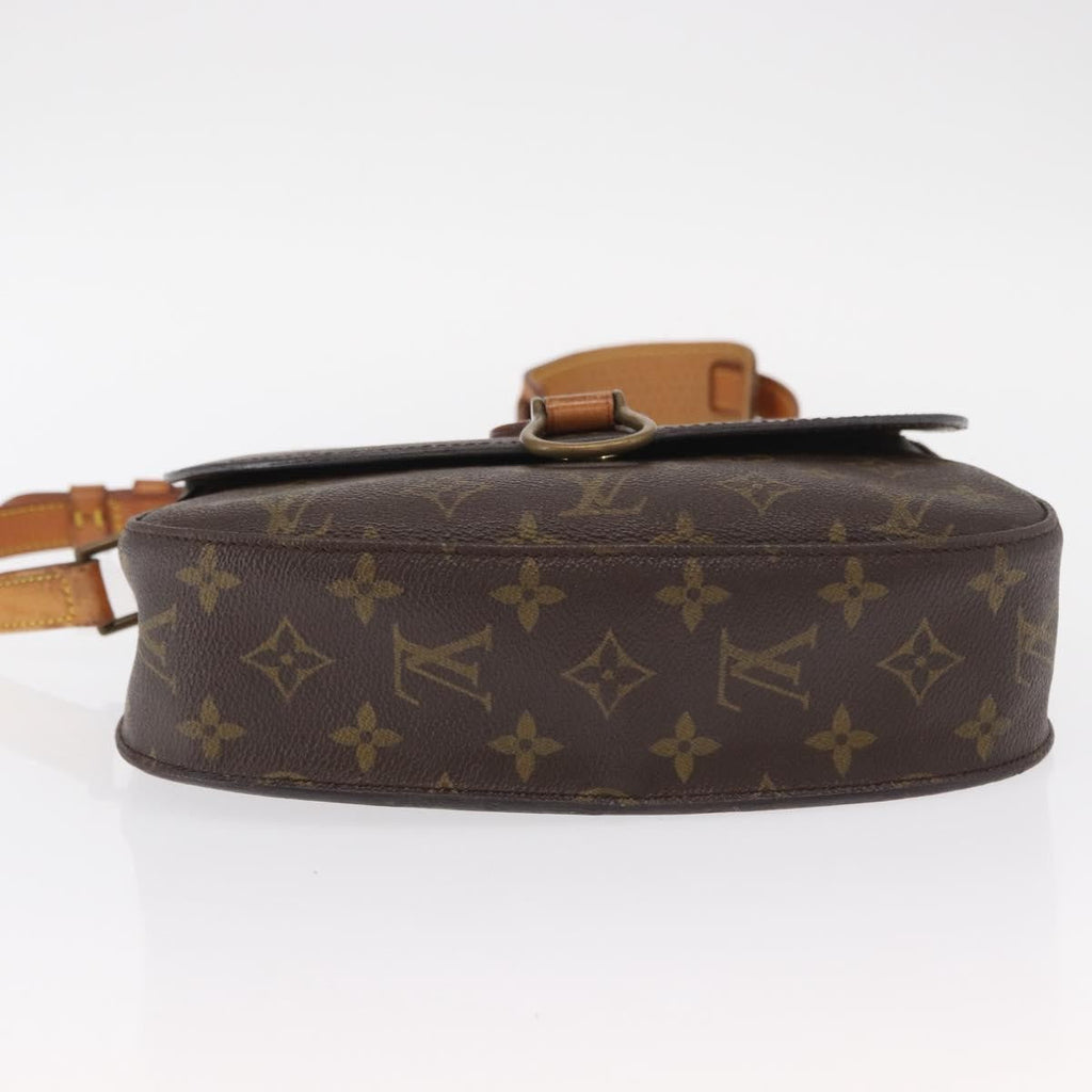 Louis Vuitton Saint Cloud Handbag Monogram Canvas Brown Canvas Shoulder Bag