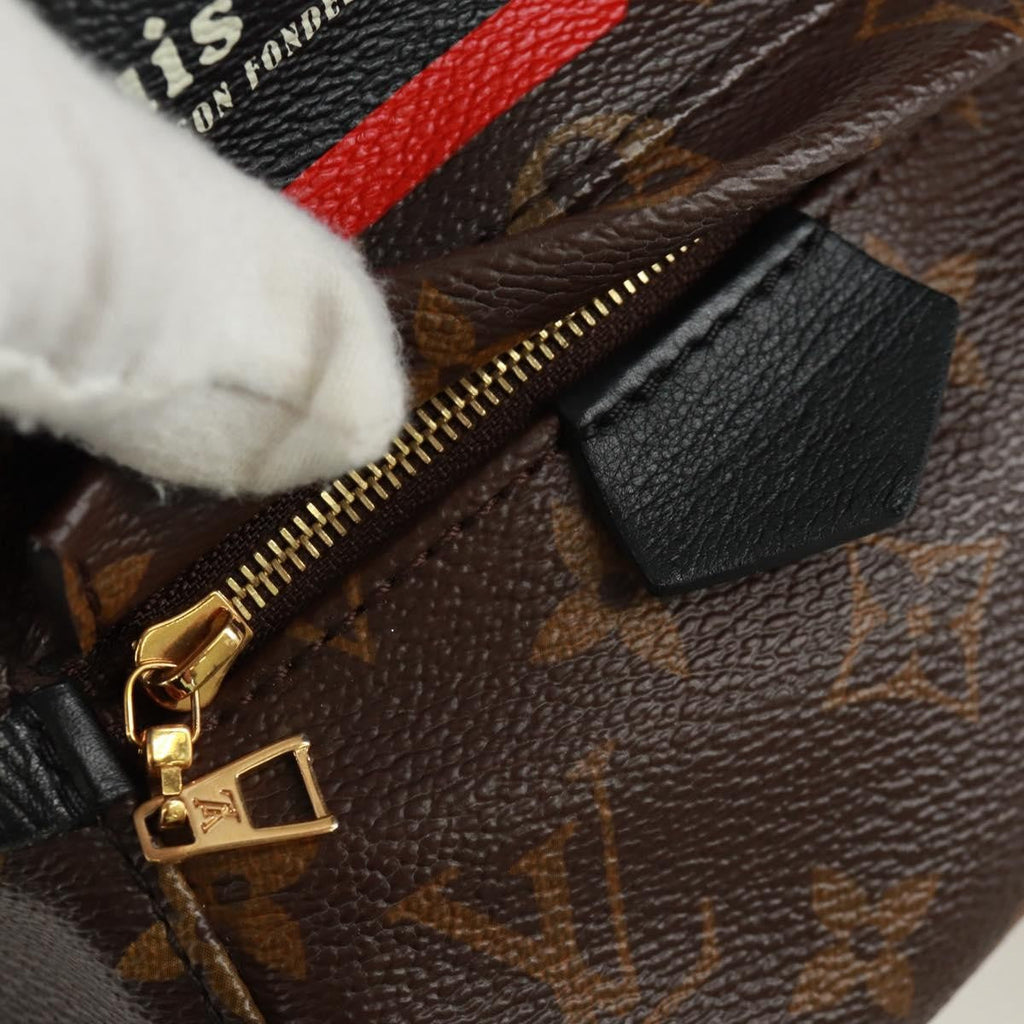 Louis Vuitton Palm Springs Backpack Limited Edition World Tour Monogram Canvas Brown Canvas Backpack Bag