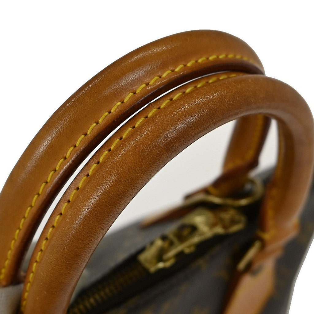 Louis Vuitton Alma Handbag Monogram Canvas Brown Canvas Handbag