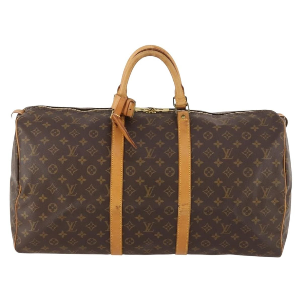 Louis Vuitton Keepall Bag Monogram Canvas Brown Canvas Travel Bag