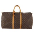 Louis Vuitton Keepall Bag Monogram Canvas Brown Canvas Travel Bag