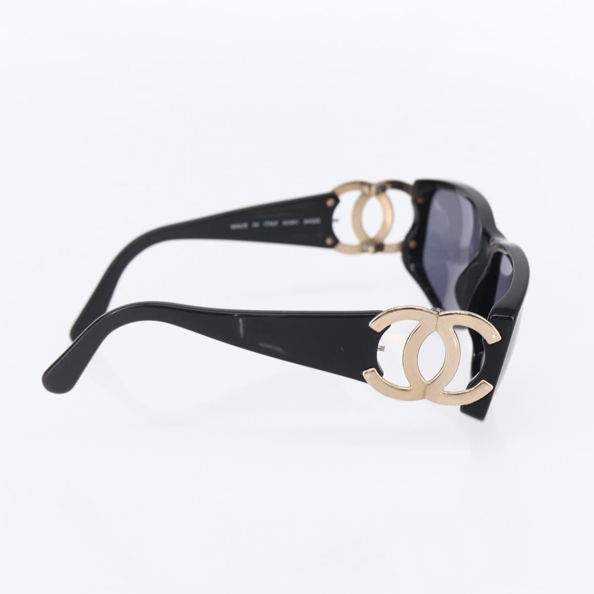 Chanel Chanel Logo Sunglasses Eye Wear Plastic Black Plastic Sunglasse Accessory