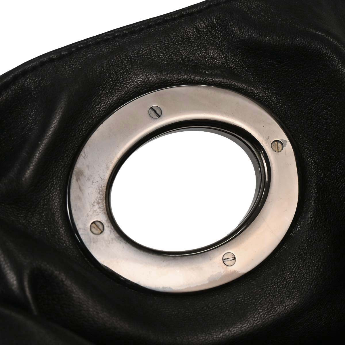 Chanel Flap Shoulder Bag Leather Black Leather Handbag