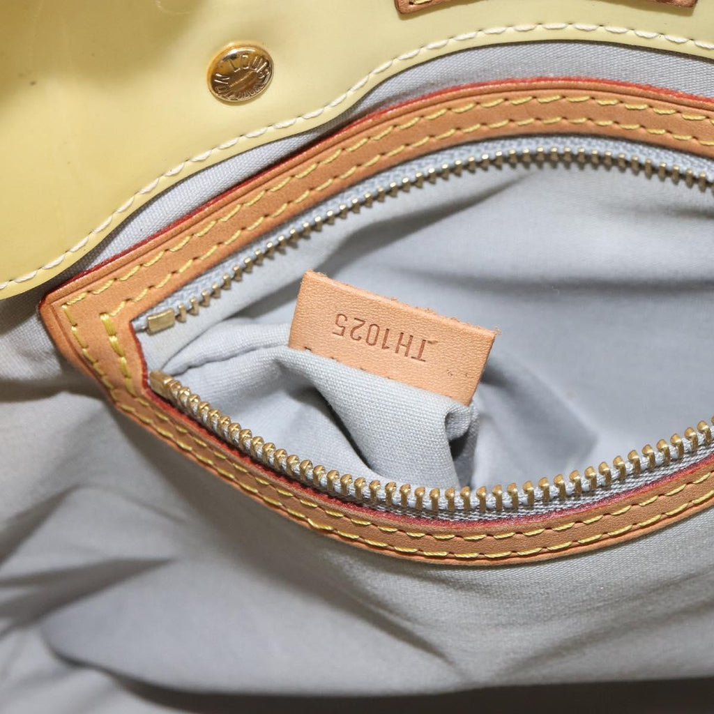 Louis Vuitton Reade Handbag Monogram Vernis Yellow Patent_Leather Handbag
