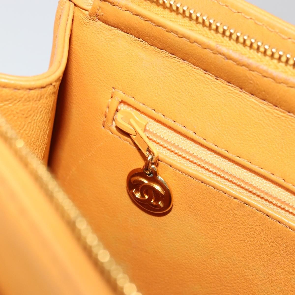 Chanel Vintage Logo Tote Leather Camel Leather Tote Bag Bag