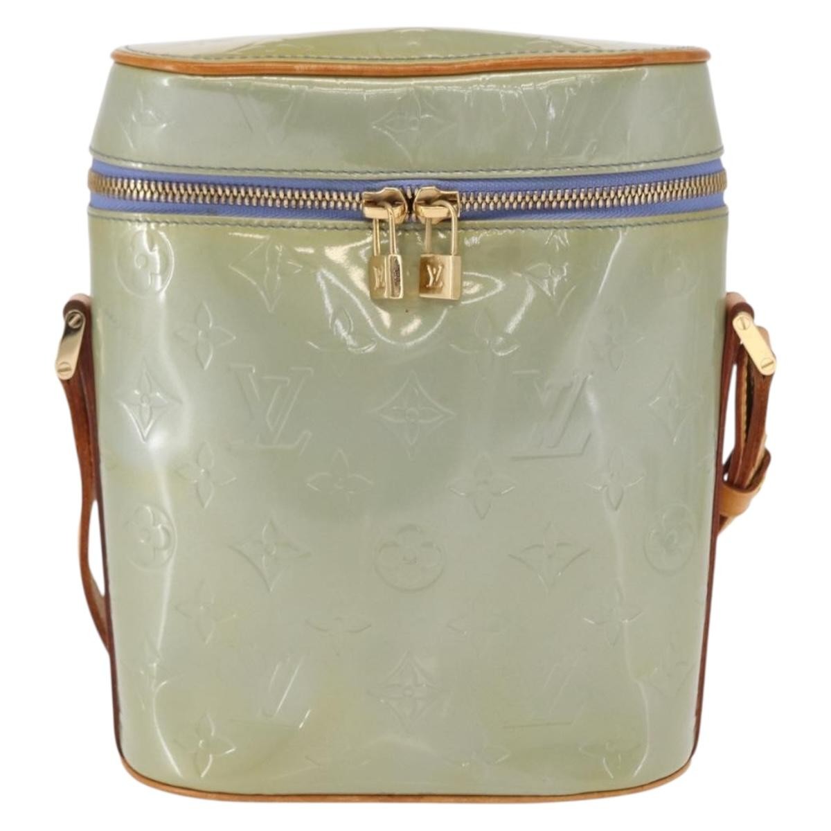Louis Vuitton Sullivan Handbag Monogram Vernis Gray Patent_Leather Shoulder Bag