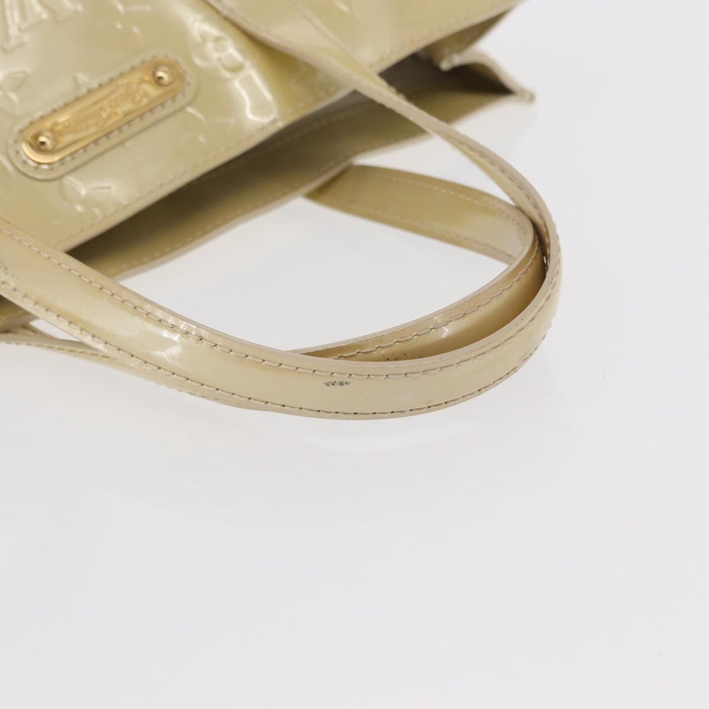 Louis Vuitton Wilshire Handbag Monogram Vernis Beige Patent_Leather Handbag