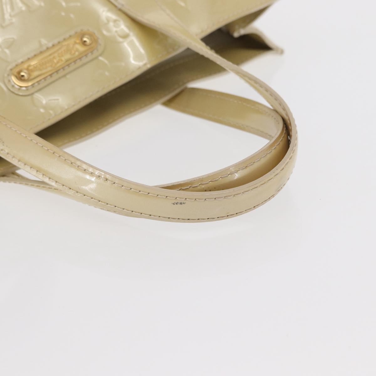Louis Vuitton Wilshire Handbag Monogram Vernis Beige Patent_Leather Handbag