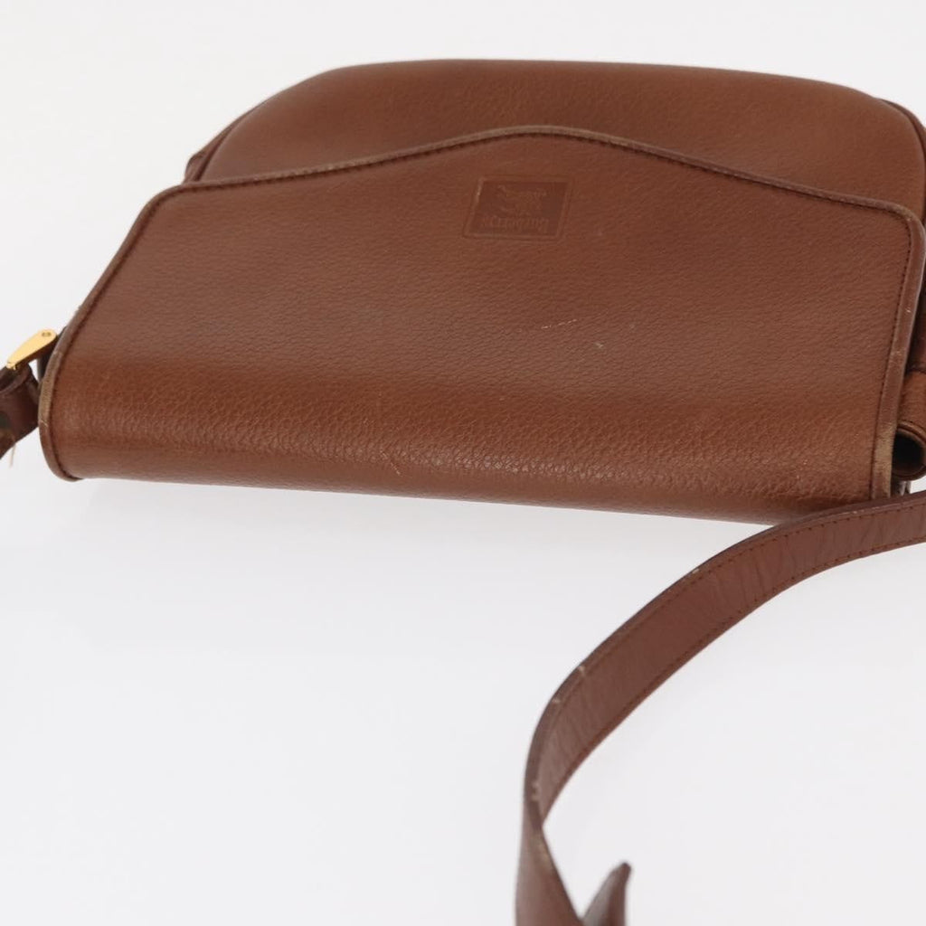 Burberry Vintage Shoulder Bag Leather Brown Leather Shoulder Bag