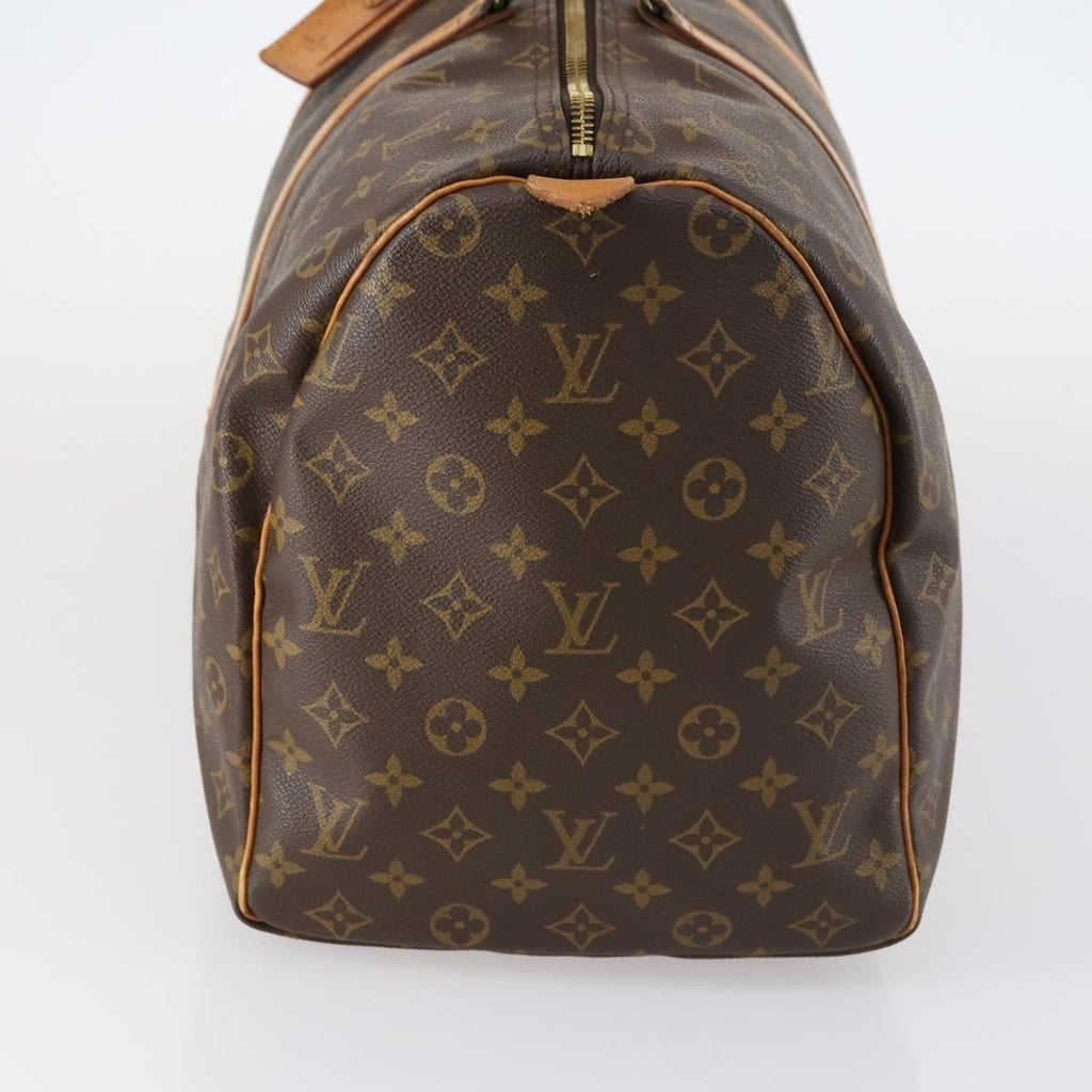 Louis Vuitton Keepall Bag Monogram Canvas Brown Canvas Travel Bag