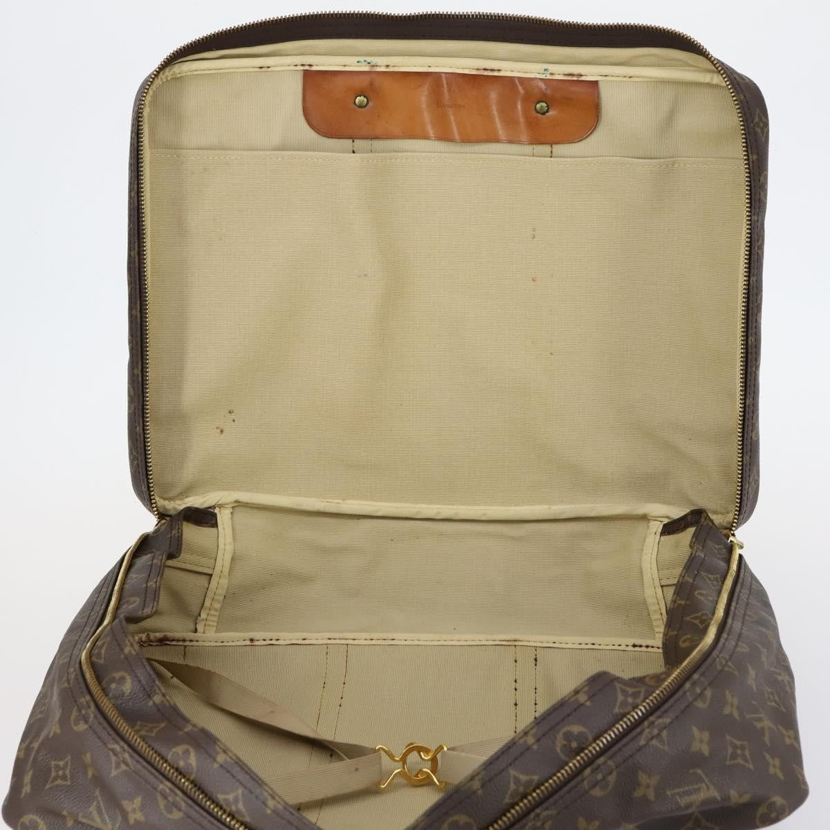 Louis Vuitton Sirius Handbag Monogram Canvas Brown Canvas Travel Bag