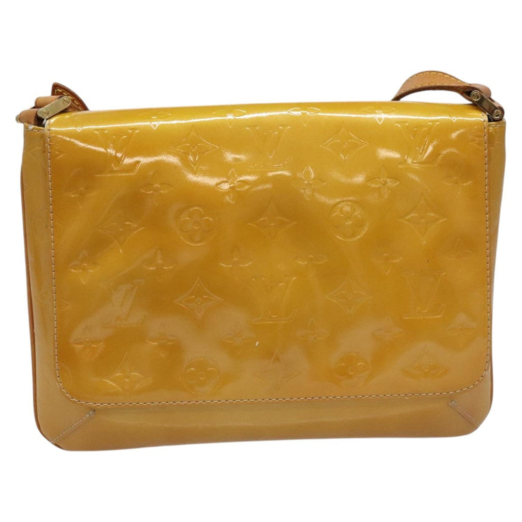 Louis Vuitton Thompson Street Handbag Monogram Vernis Beige Patent_Leather Bag