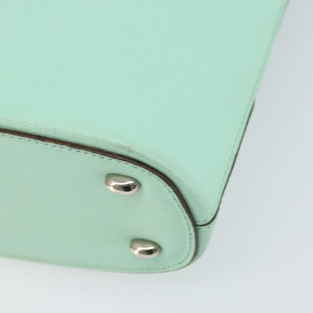Celine Circle Logo Handbag Leather Green Leather Handbag