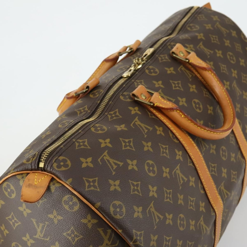 Louis Vuitton Keepall Bag Monogram Canvas Brown Canvas Travel Bag