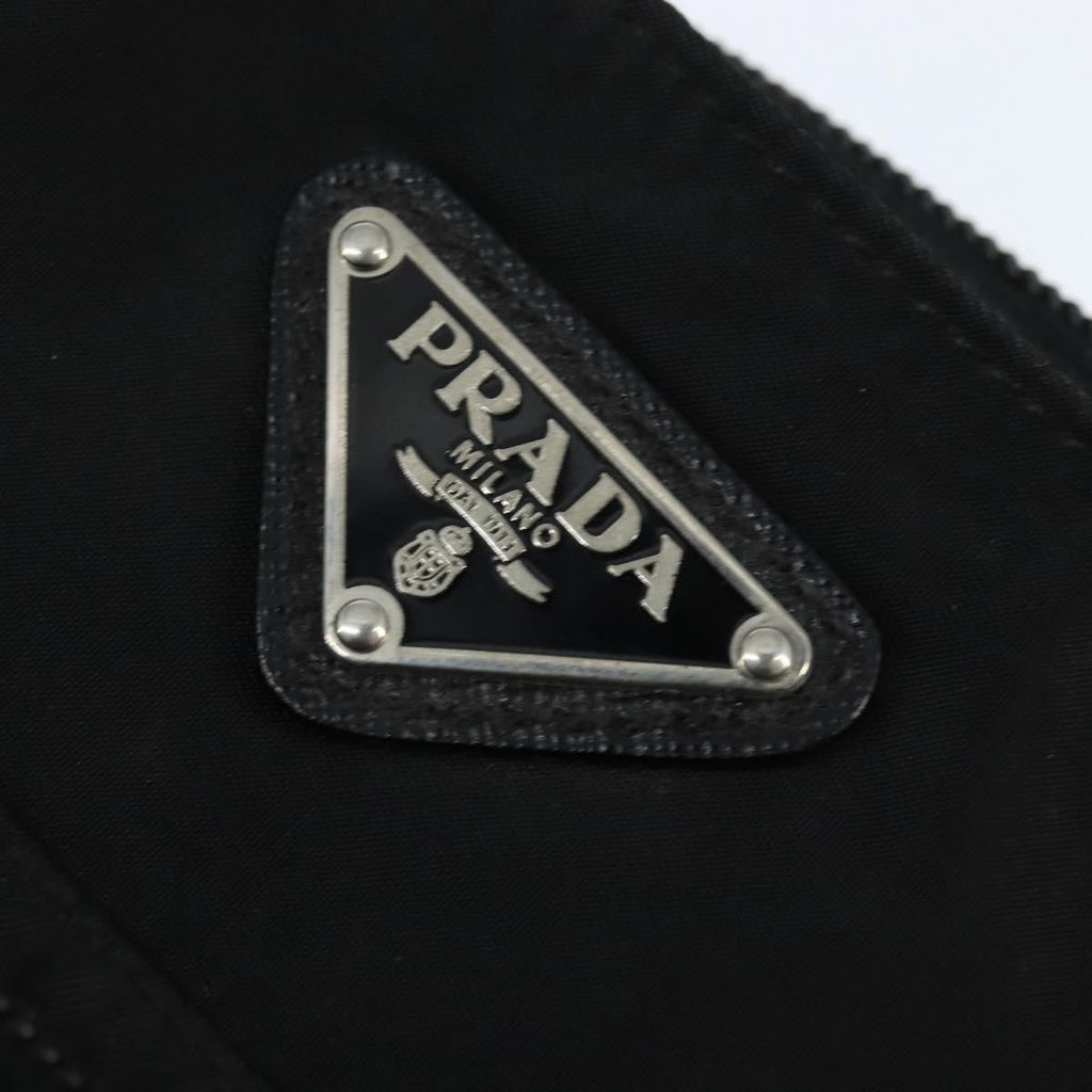 Prada Front Pocket Messenger Bag Tessuto Black Nylon Shoulder Bag Bag
