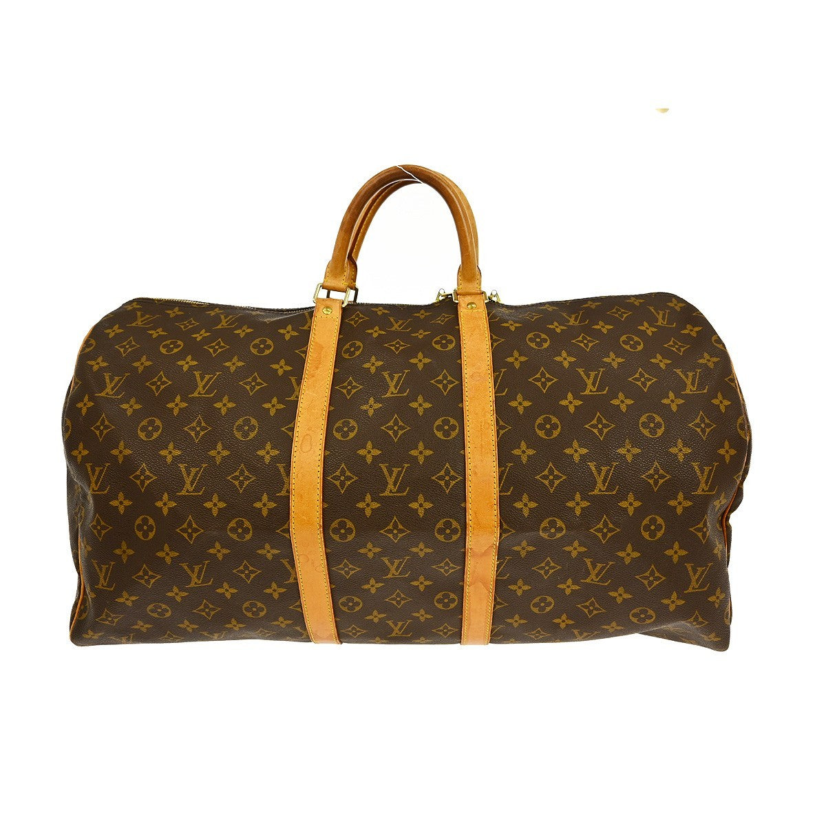 Louis Vuitton Keepall Bag Monogram Canvas Brown Canvas Travel Bag