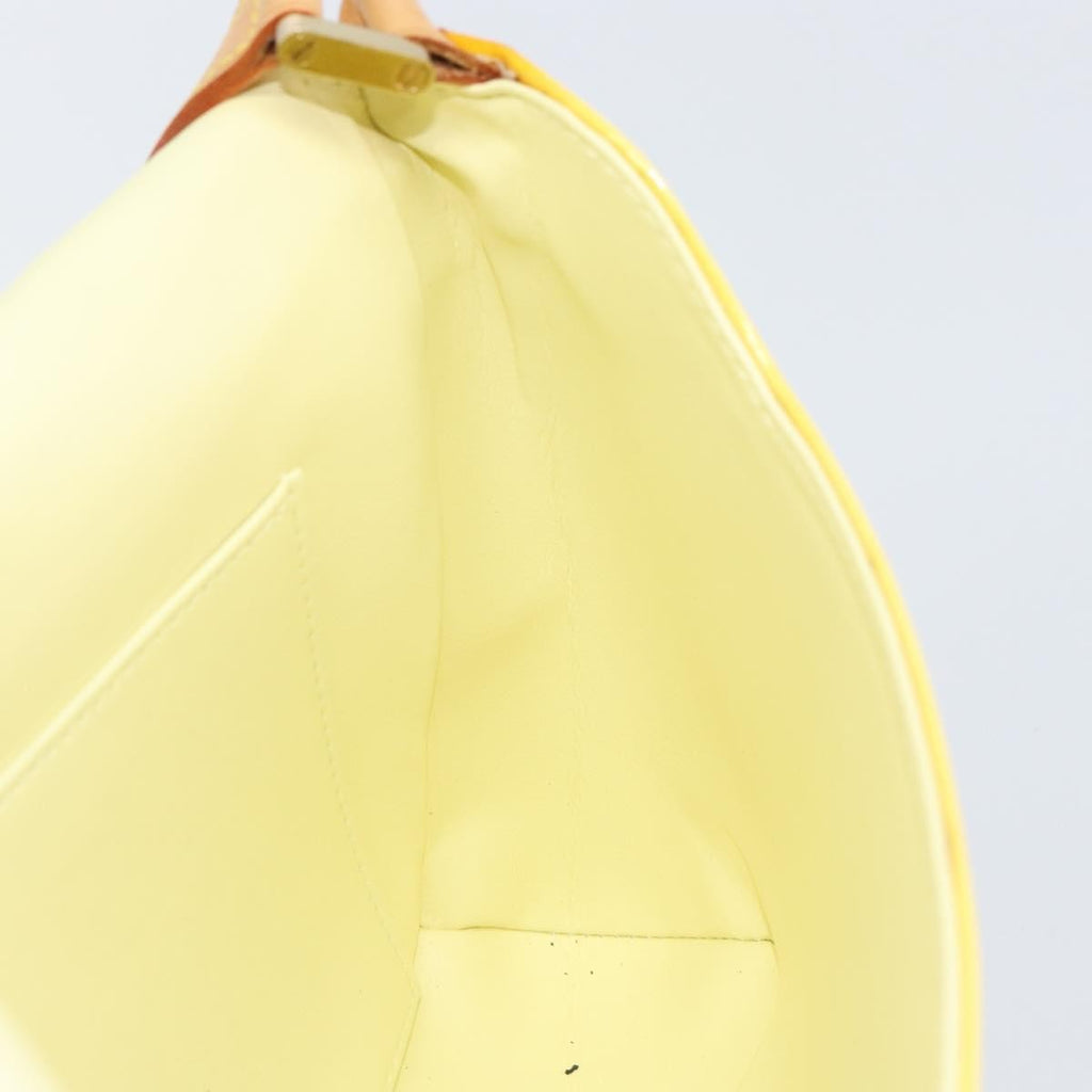 Louis Vuitton Thompson Street Handbag Monogram Vernis Yellow Patent_Leather Shoulder Bag